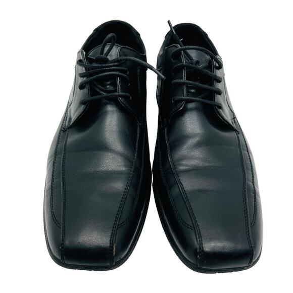 Amali 1837-000 Black Upper Square Toe Derby Mens 10  Dress Shoes* - Picture 1 of 8